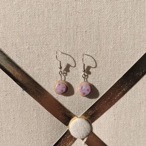 Frosted cookie clay earrings